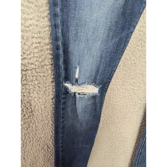 DL1961 Emma Jeans 25 Legging Heath Blue Denim Low Rise Distressed - Picture 2 of 13